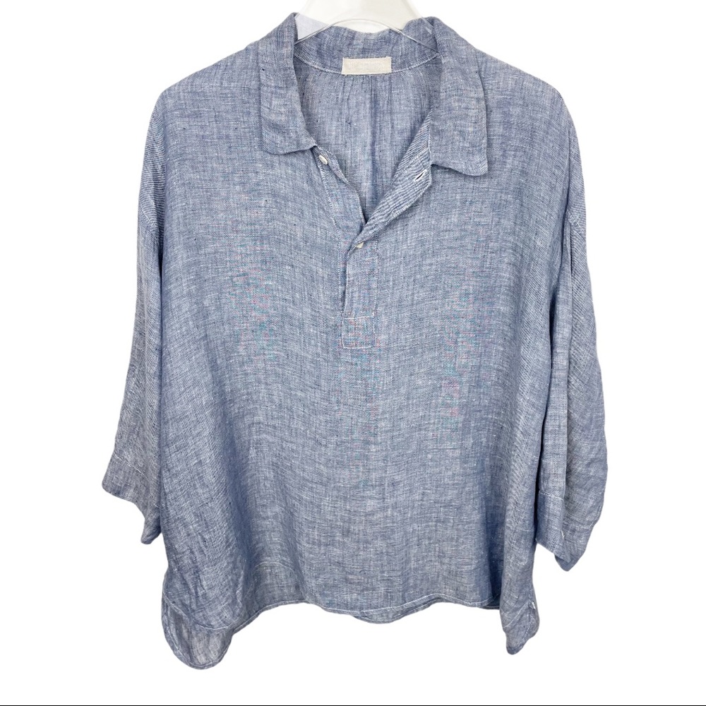 CP SHADES Linen Gigi Pullover Top Lagenlook Large